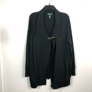 Ralph Lauren Black Cardigan with brass buckle